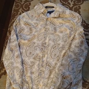 Vintage early 2000s Tommy Hilfiger Paisley dress shirt